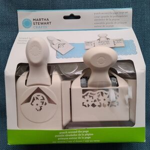 Martha Stewart Paper Punch Around Page Looped Lattice/Floral Crochet NEW